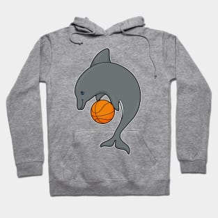 Dolphin as Basketball player with Basketball Hoodie
